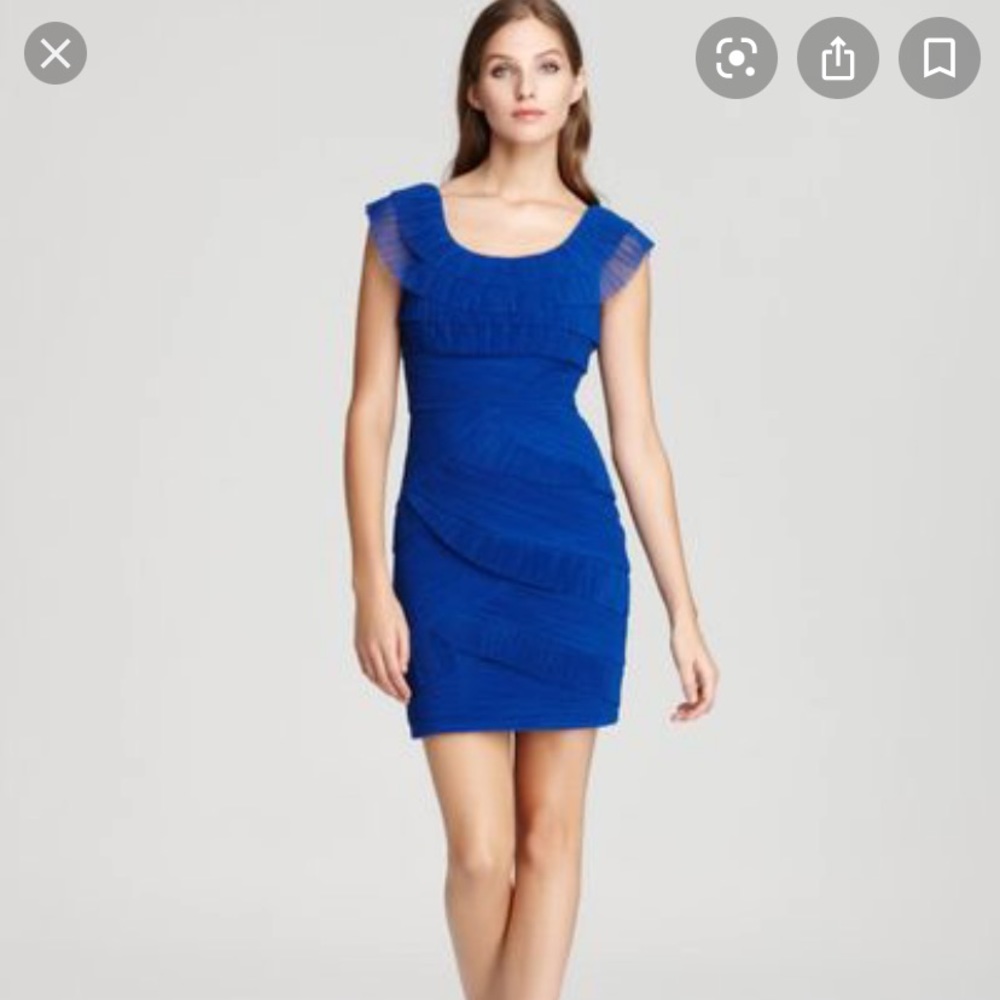 BCBGMAXAZRIA blue sapphire Briana dress NWT - Picture 2 of 7